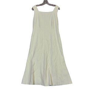 Hugo Boss Satin Lined Sleeveless Ivory Dress‎ Size US 10